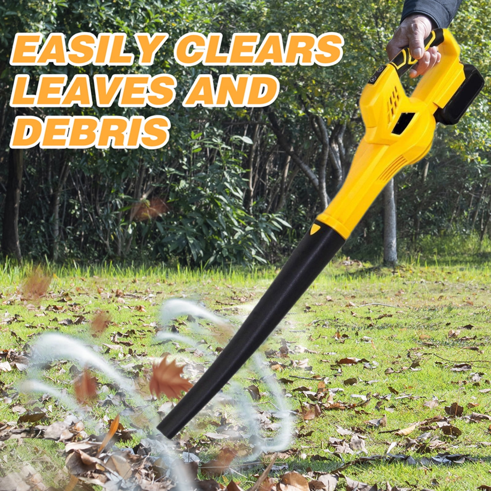 Cordless Electric Leaf Blower Powerful Motor High Speed Lightweight Ergonomic Handheld Small Leaf Cleaner Yard Cleaning Equipment