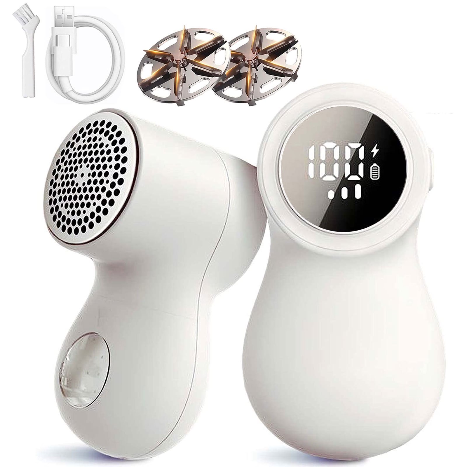 Cordless Electric Lint Remover Fabric Shaver, Portable Electric Lint Fuzz Pills Remover 1200 mAh