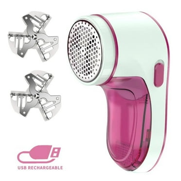 Tdoenbutw Clearance Cordless Electric Lint Remover W 2 Spare Usb Rechargeable Fabric Clothes Shaver Clothing Sweater Shaver Defuzzer Trimmer Efficient Lint Fuzz Fluff Bobble Remov Red