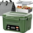 thumbnail image 1 of Cordless Electric Lunch Box for Adults, 5.5 Cups Self Heating Lunch Box Battery Powered, with Automatic Scheduled Heating, Removable Tray Divider, for Work Car Outdoor Use, Green, 1 of 10