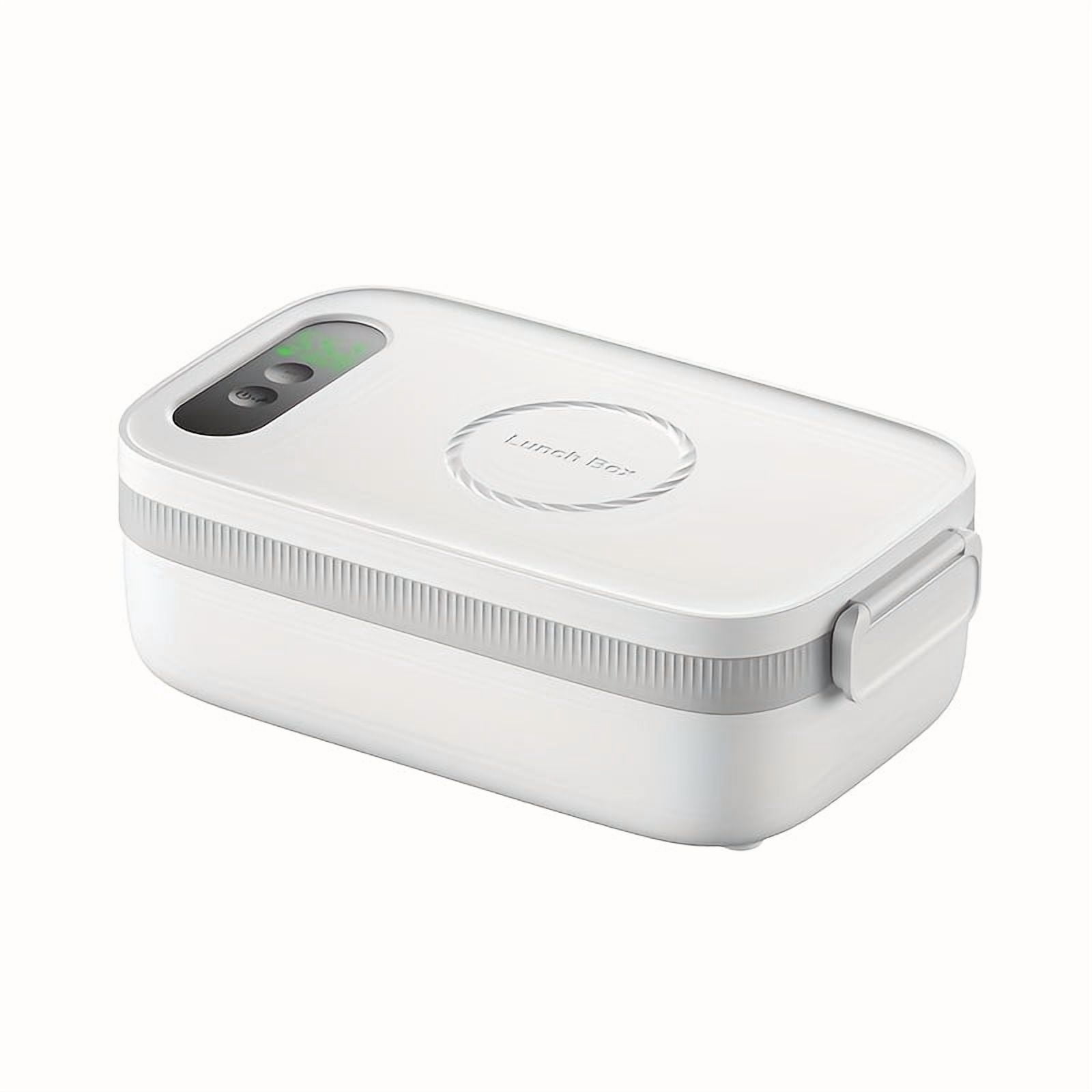 Cordless Electric Lunch Box, Battery-powered Heating Lunch Box, Food Heating 33.81oz Adjustable Heating Time, Equipped With Tableware And Insulating Bag, Suitable For Trucks, Camping, And Offices