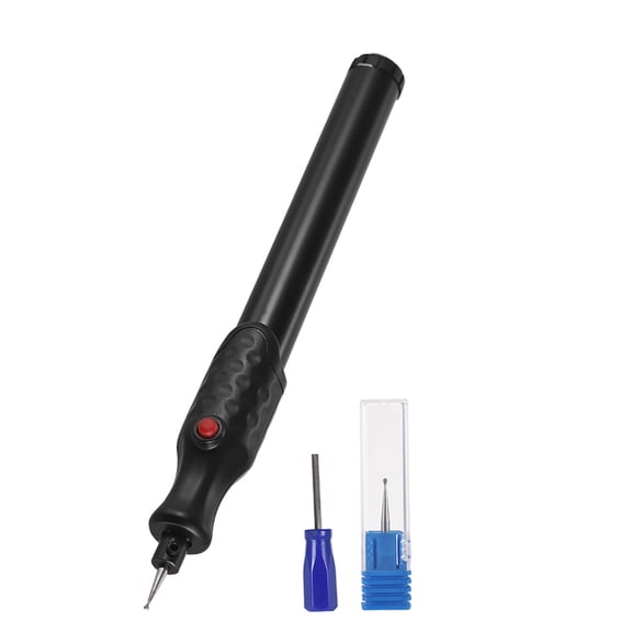 Cordless Electric Micro Engraving Pen with Extra Diamond Tip Bit, Portable DIY Carving Tool and Mini Precision Rotary Engraver for Wood, Metal, Glass, Ceramic, Plastic, 10 inches / 25.4 cm