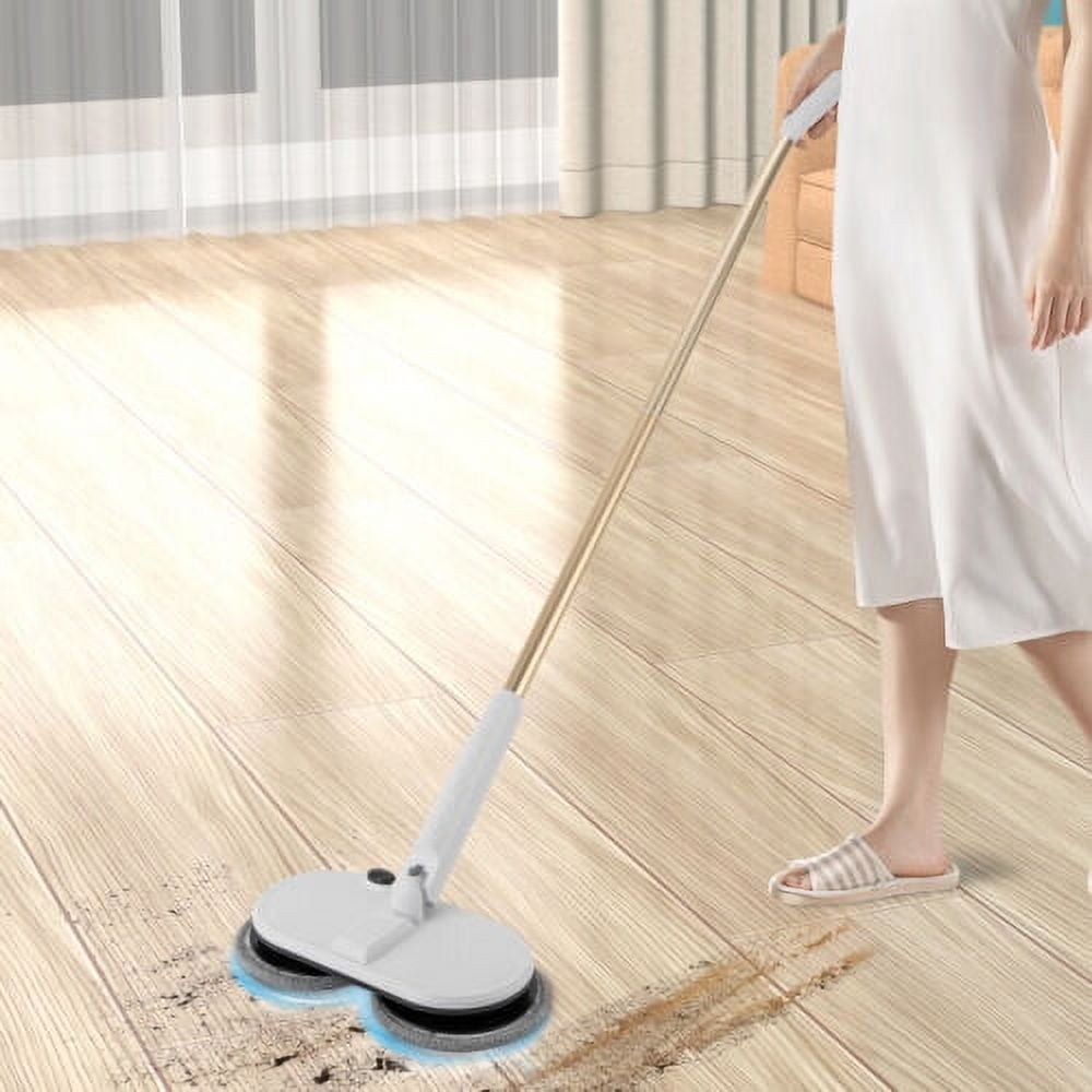 Cordless Electric Mop Spin Mops Floor Cleaning Dual Spinning Scrubber 4