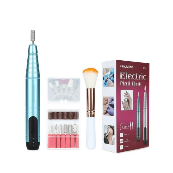 Cordless Electric Nail Drill,Rechargeable Nail Drill,Portable Nail Drill Machine Kit For Manicure Pedicure ,Lightweight and Portable