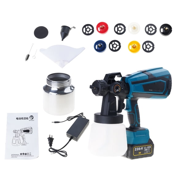 Cordless Electric Paint Sprayer Guns With Rechargeable For Home DIY Furniture Renovation Efficient Design