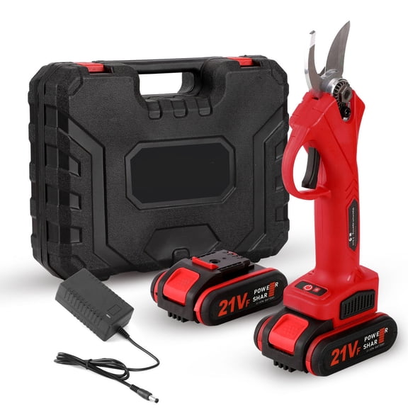 Cordless Electric Pruning Shear Rechargeable Battery Electric Scissors Tree Bonsai Pruning Branches Cutter Landscaping Tool ,Easy to Operate
