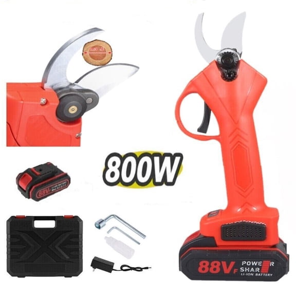 Cordless Electric Pruning Shears 30MM with 1 Battery Powered Tree Branch Pruner
