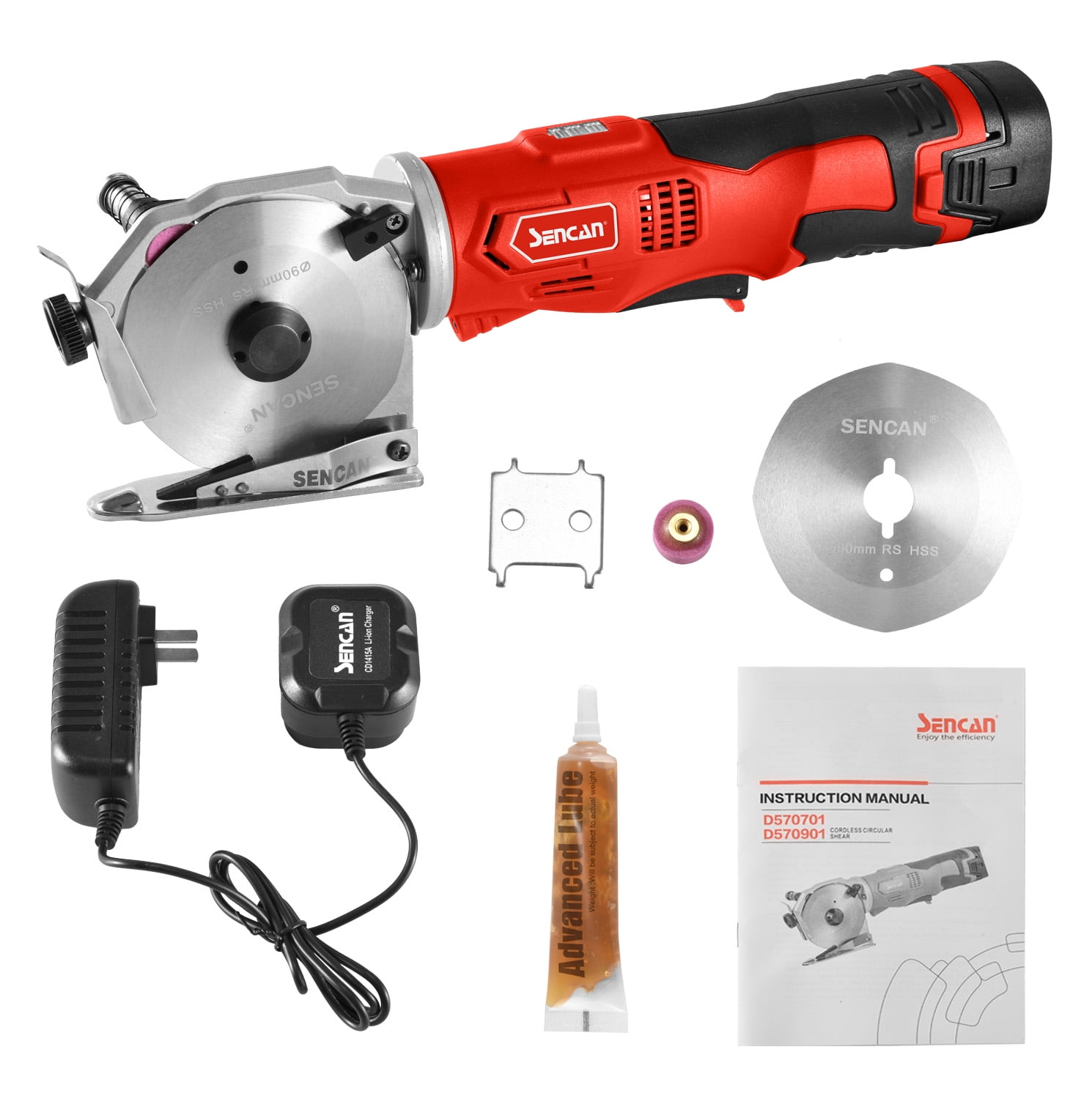 Cordless Electric Rotary Fabric Cutter, Multi-layer Electric Fabric ...