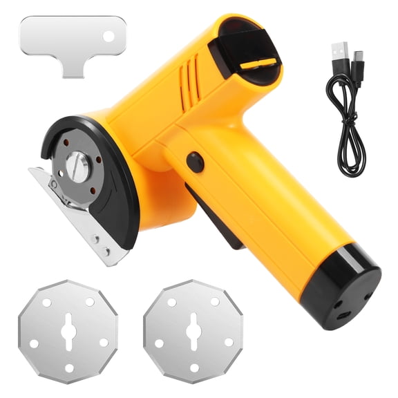 Cordless Electric Scissor,Safety Protection Rechargeable Cardboard Box Cutter Lightweight Power Rotary Cutter for Carpet Leather Cardboard