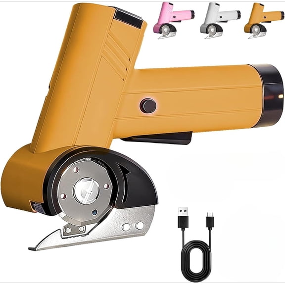 Cordless Electric Scissors，2026 New Rechargeable High-Speed ​​Cardboard Cutter, Powerful Motor, Rotary Cutting, with LED Light