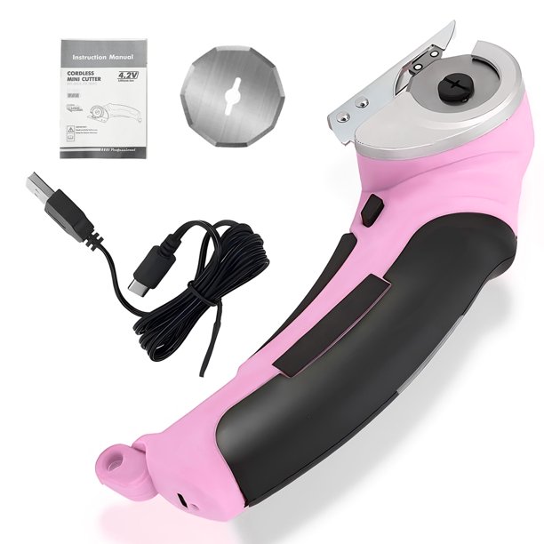 Cordless Electric Scissors, Cardboard Cutter, Rechargeable Powerful 4V  Scissor Cutting Tool for Cardboard, Fabric, Leather, Pink - Walmart  Business Supplies