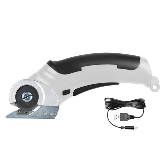 Cordless Electric Scissors, Cardboard Cutter Tool for Cardboard Carpet Leather Packages Plastic with Rechargeable Battery Gray