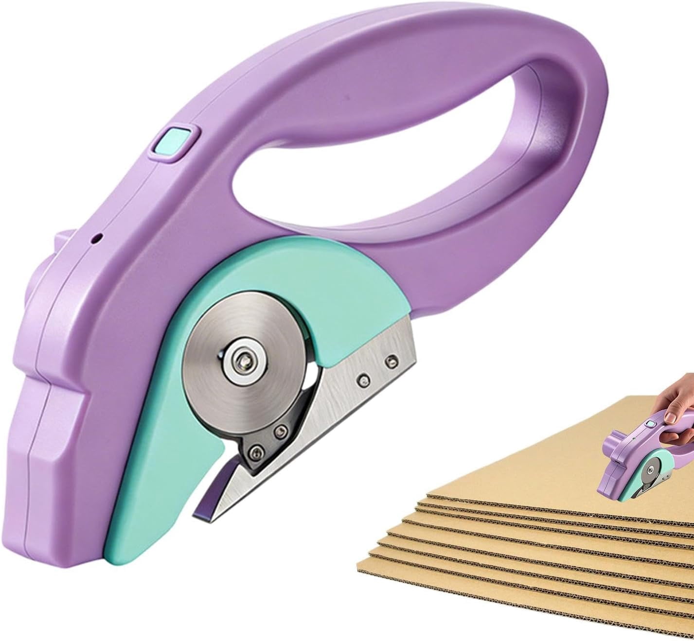 Cordless Electric Scissors for Cardboard | USB Rechargeable Ergonomic Handheld Cutting Tool,Electric Carpet Cutter,for Carpet Paper Fabric Packaging Unboxing