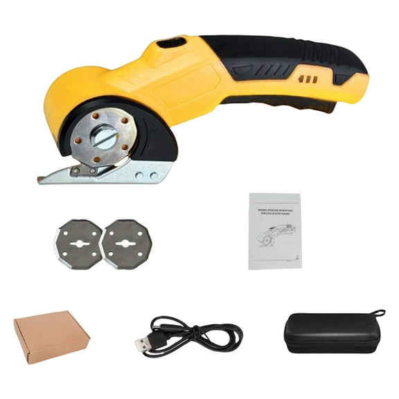 Cordless Electric Scissors for Cutting Carpet Cardboard Box and Various Materials, High-Speed Precision 320Rpm with 1/4 Inch Cutting Opening Safe and Easy To Use, Lightweight Ergonomic