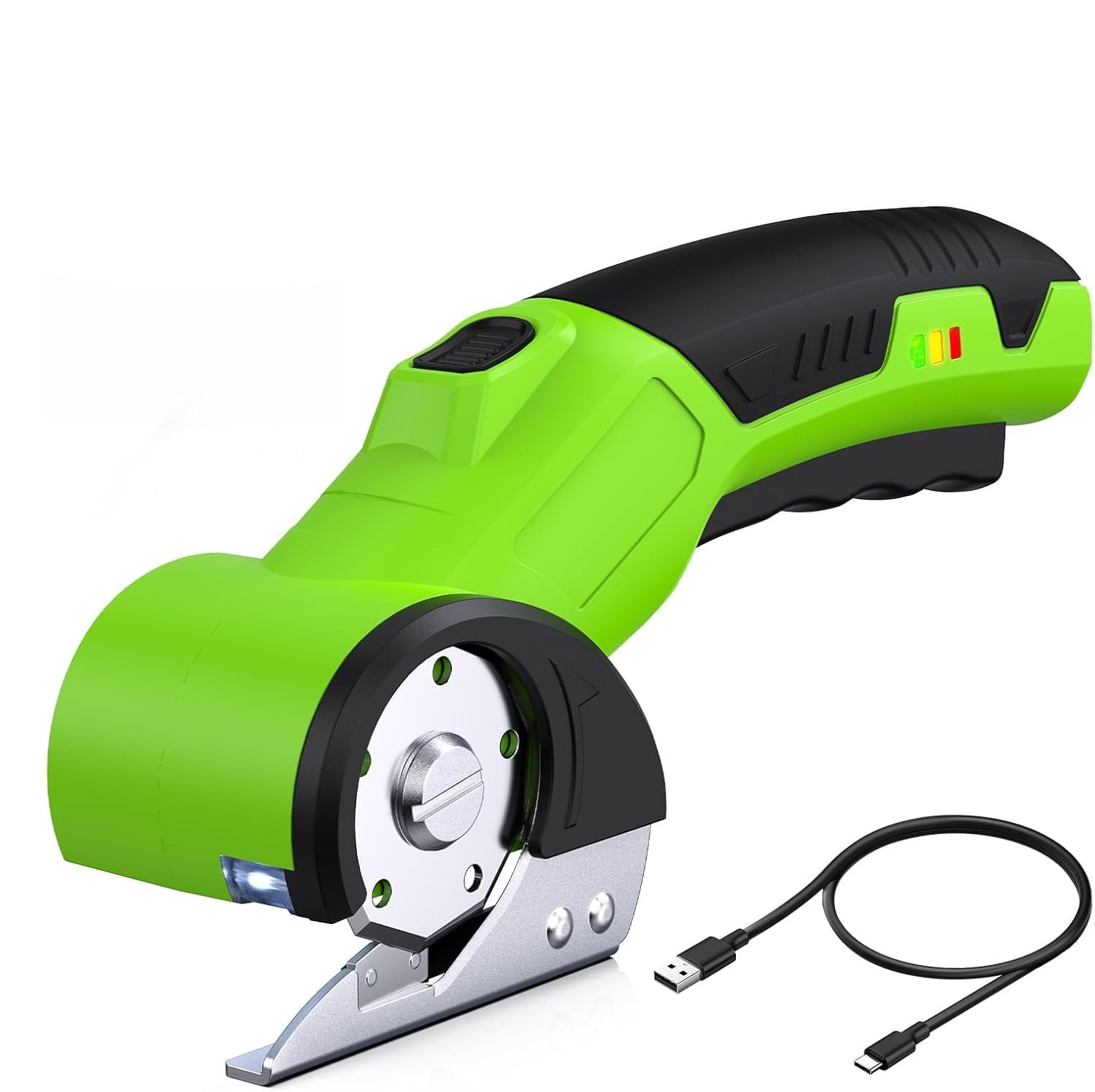 Cordless Electric Scissors, Electric Mini Box Cutter, Carpet & Cardboard Cutter Tool, Rotary Cutter for Cardboard Packages Leather Plastic