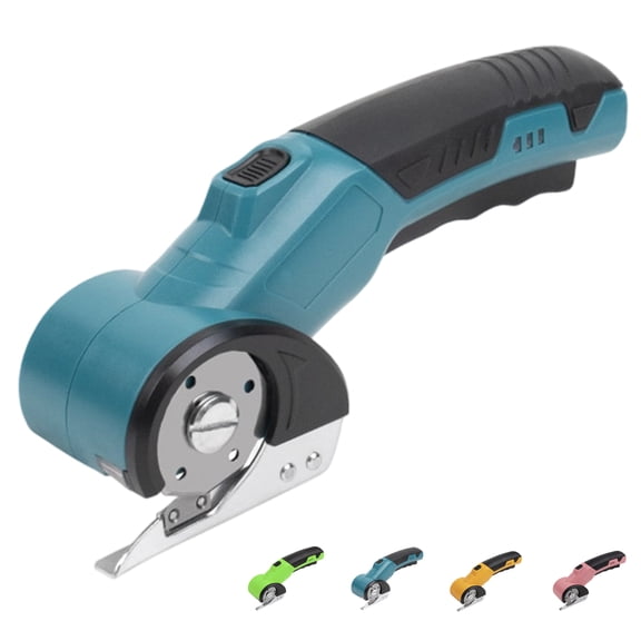 Cordless Electric Scissors, Rechargeable Rotary Cutter, Multi-Function for Cardboard, Fabric, Leather, Carpet, Crafts, Ergonomic for DIY Home Office