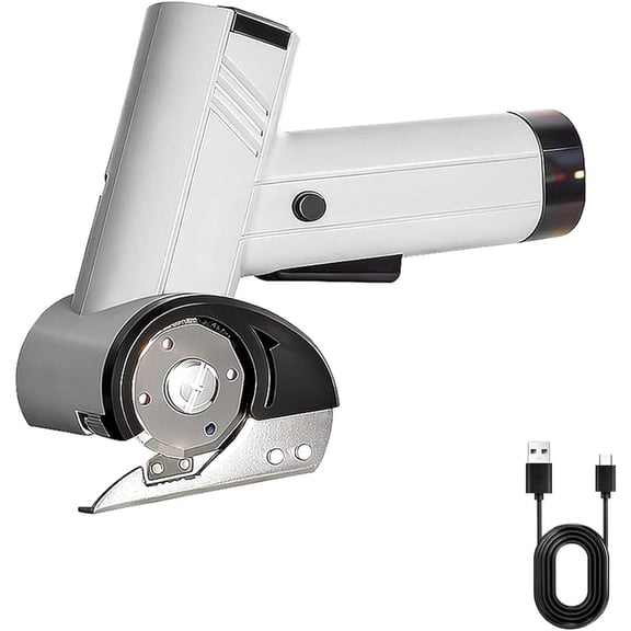 Cordless Electric Scissors,Rechargeable cutter with LED light, suitable for cardboard, carpet, packaging, fabric, and DIY crafts