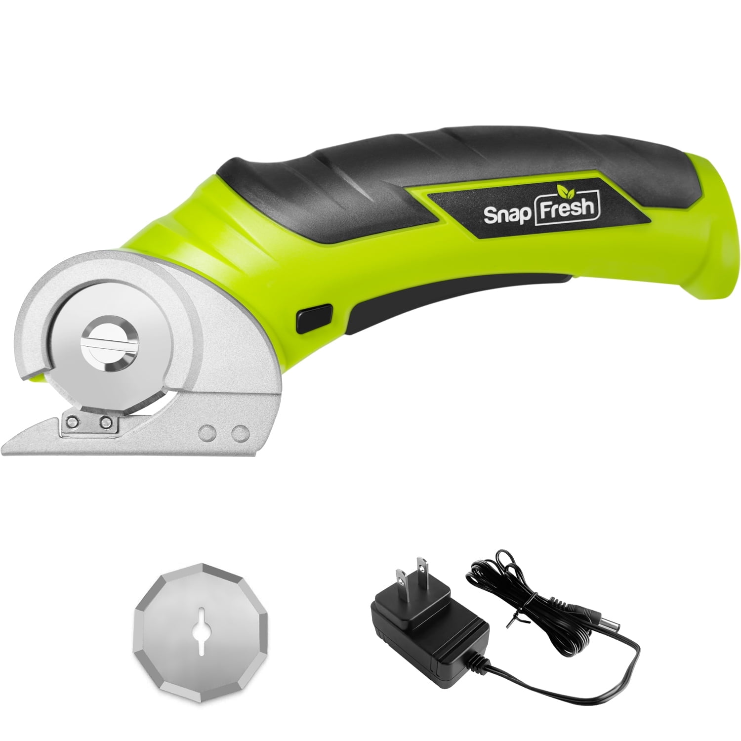 SnapFresh Cordless Electric Scissors, 4V Cardboard Cutter, Mini Cutter with a Replacement Blade/Charger, EC0601