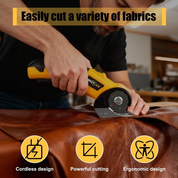 Cordless Electric Scissors for Fabric Cardboard Plastic Wrapping Paper 1.06 Lbs