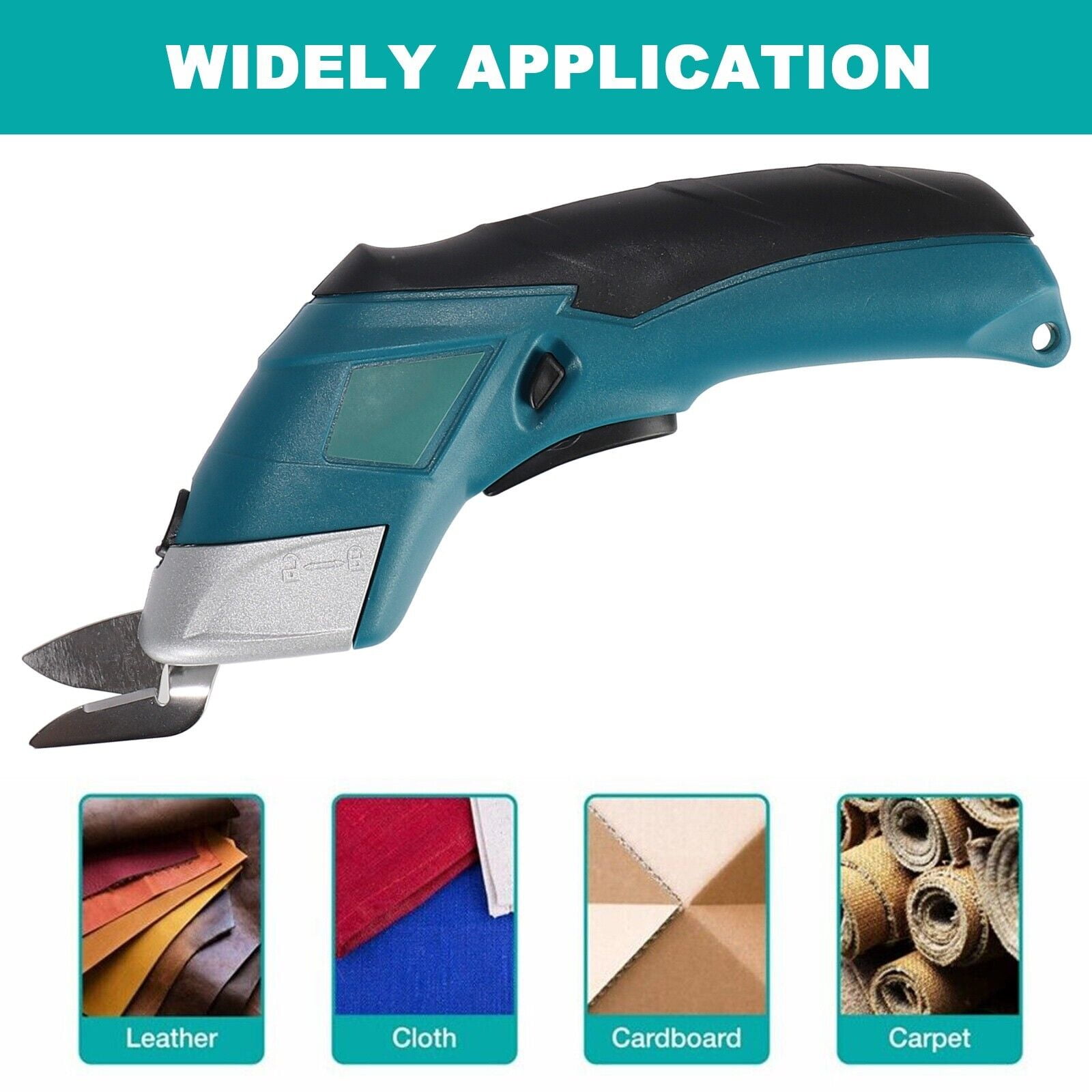 Cordless Electric Scissors with 2 Blades Rechargeable Powerful Shears