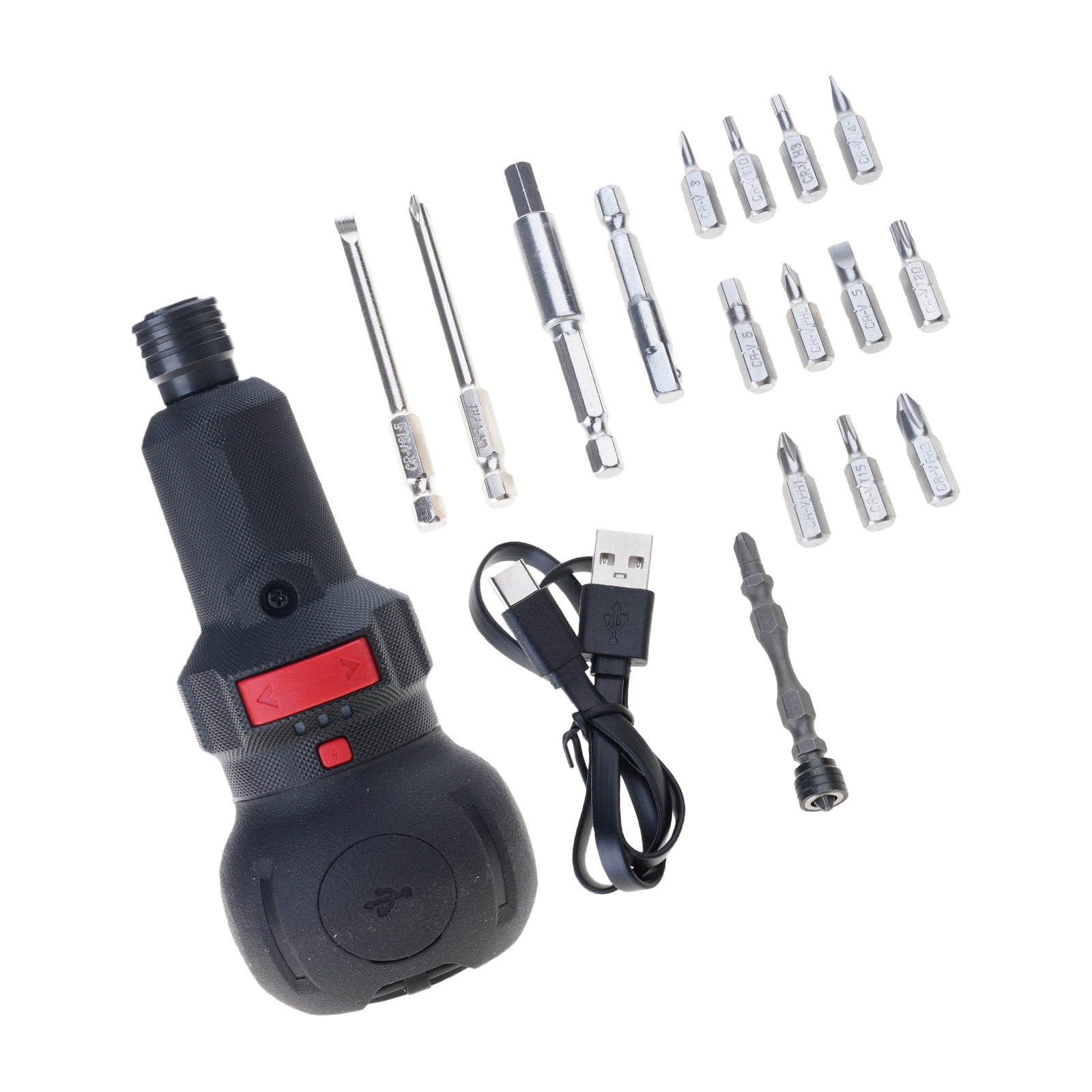 Cordless Electric Screwdriver 8N.m Torque Auto/Manual Mode, 800mAh LED ...