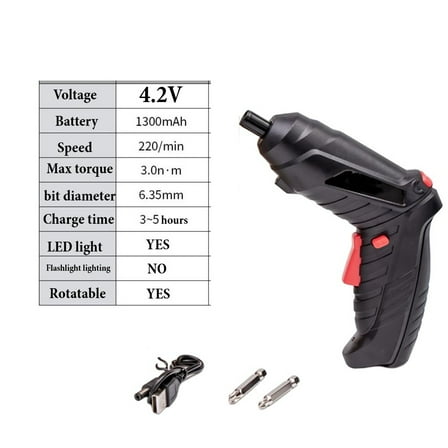 Cordless Electric Screwdriver Battery Rechargeable Drill Screw Driver