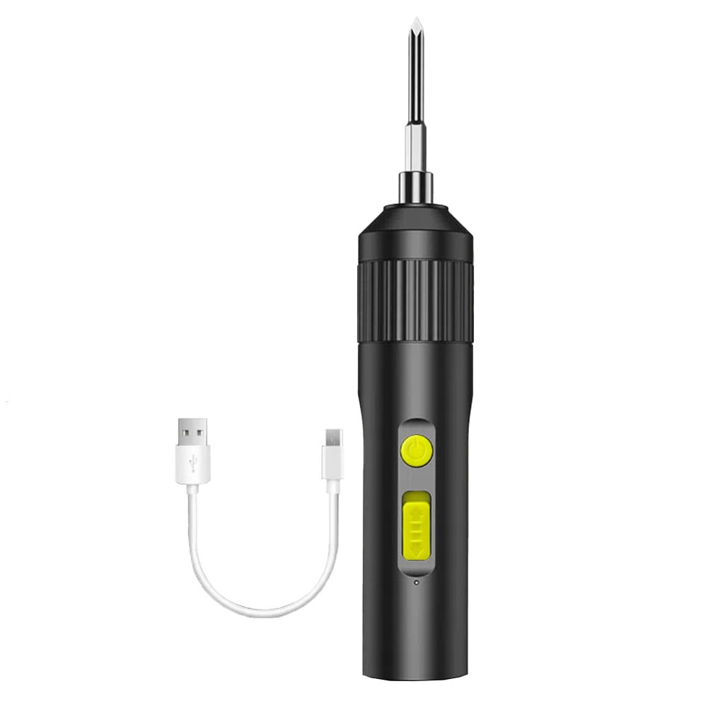 Cordless Electric Screwdriver Type-C USB Rechargeable Drill with LED Lighting