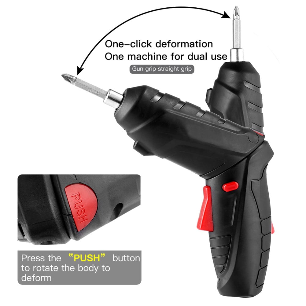 Cordless Electric Screwdriver with USB Charging for Household Repairs and DIY Projects