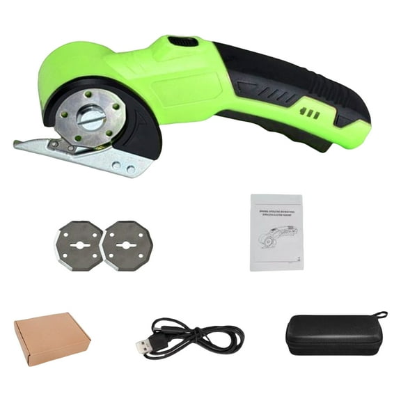 Cordless Electric Shears Rotating Scissors For Cutting Boxes Carpet Easy To Fix And Safe, Lightweight Ergonomic Design Non-Slip Handle Comfortable Prolonged Use, 4V