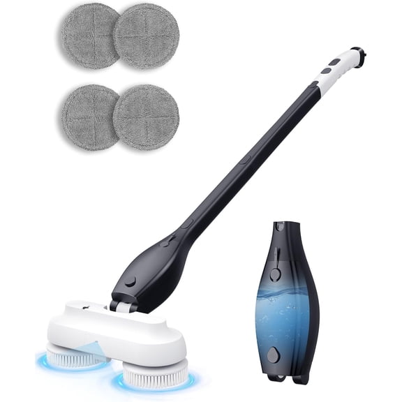 Cordless Electric Spin Mop with Spray, 800ml Water Tank & 4000mAh Battery, Adjustable Handle Electric Floor Cleaner for Hardwood, Tile, Laminate Floors & Pet Hair Cleaning