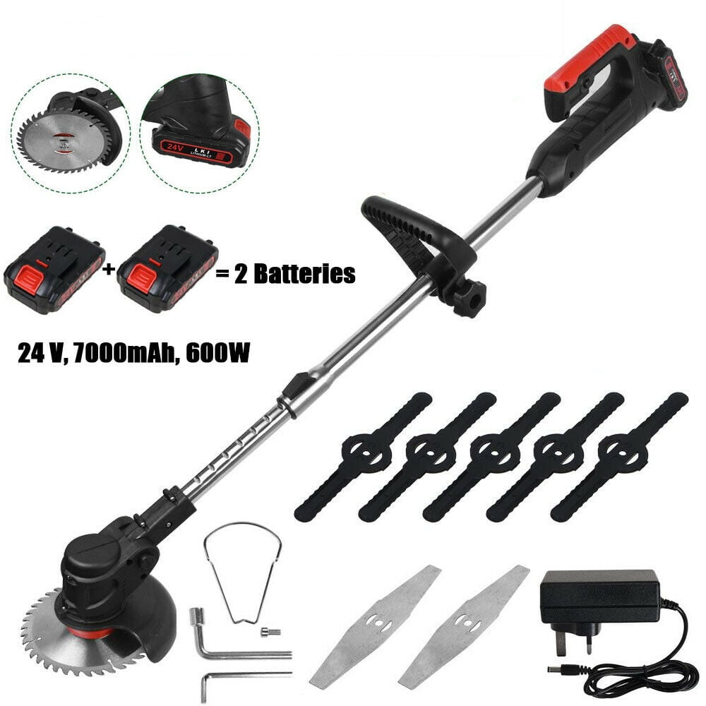 Cordless Electric Weed Lawn Eater Edger Yard Grass String Trimmer Cutter mower