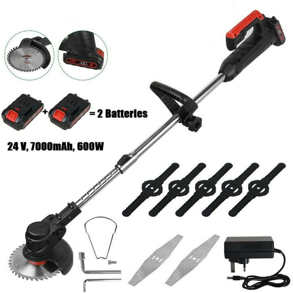 Cordless Electric Weed Lawn Eater Edger Yard Grass String Trimmer Cutter mower