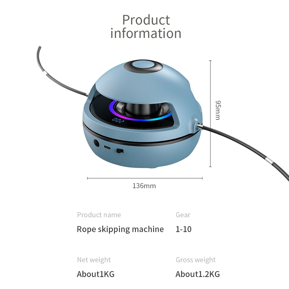 Cordless Electronic Skipping Ropes Machine Fitness Cordless Skipping ...