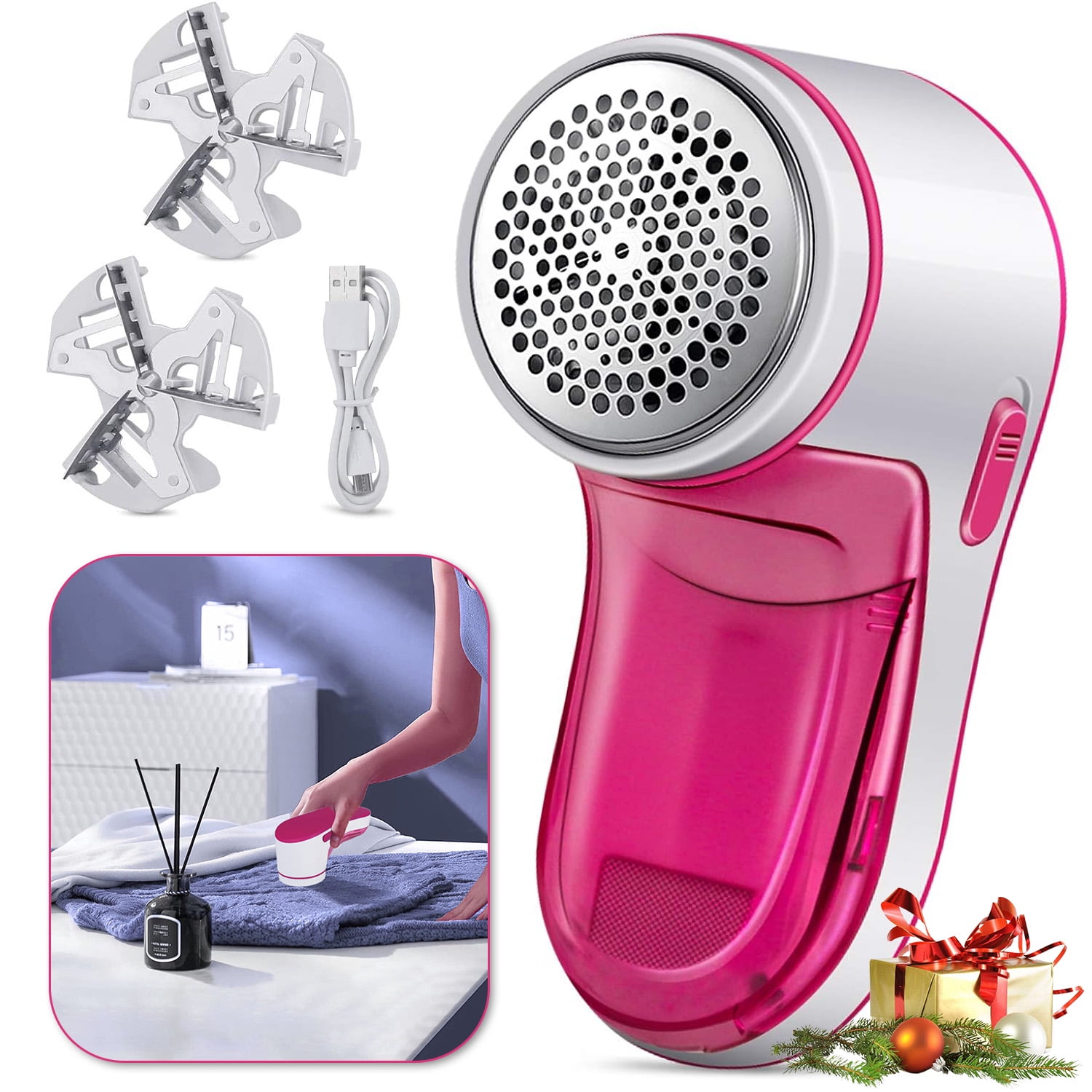 Cordless Fabric Shaver, Rechargeable Lint Remover, Electric Lint Shaver