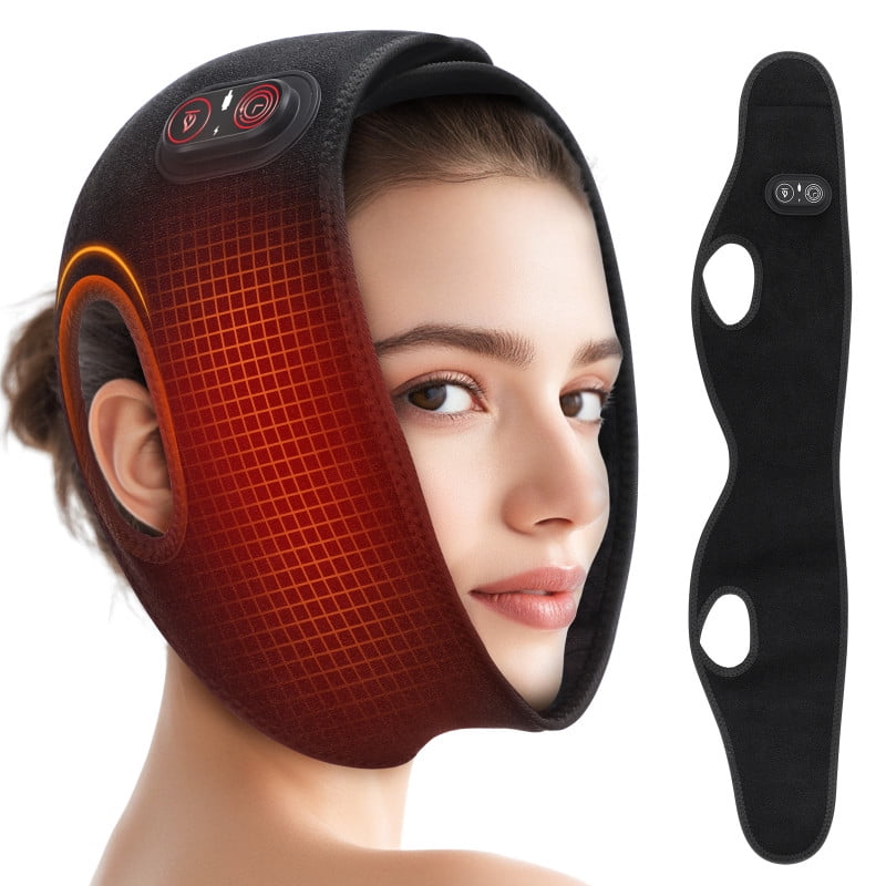 Cordless Face Heating Pad, 5000mAh Heated Wrap Face Mask with 3 Heat and 3 Time Settings, Wearable Heating Pad for Face, Rechargeble Warm Compress for Face Jaw Chin Wisdom Teeth