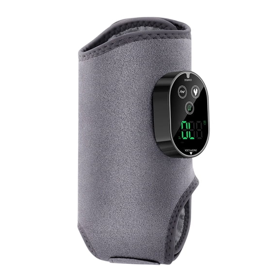 Cordless Foot Massager Wrap, TINGXIN Heat Vibration Massage Sleeve, Body Care Accessory, for Ankle Relief, Calm Arch Ache and Arm Muscle Soothing, Grey