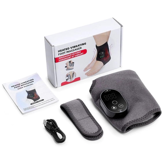 Cordless Foot Massager for Neuropathy, 6 Heat Levels & 3 Vibration Modes, Circulation & Muscle Recovery, for Foot Heel Arch Ankle Calf Arm