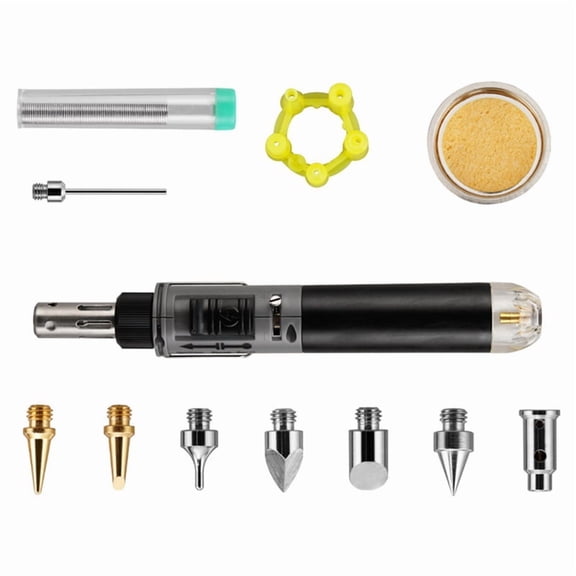 Cordless Gas Soldering Iron Heat Blower Torch Self- Instant Adjustable Flame Control Welding Tool,D