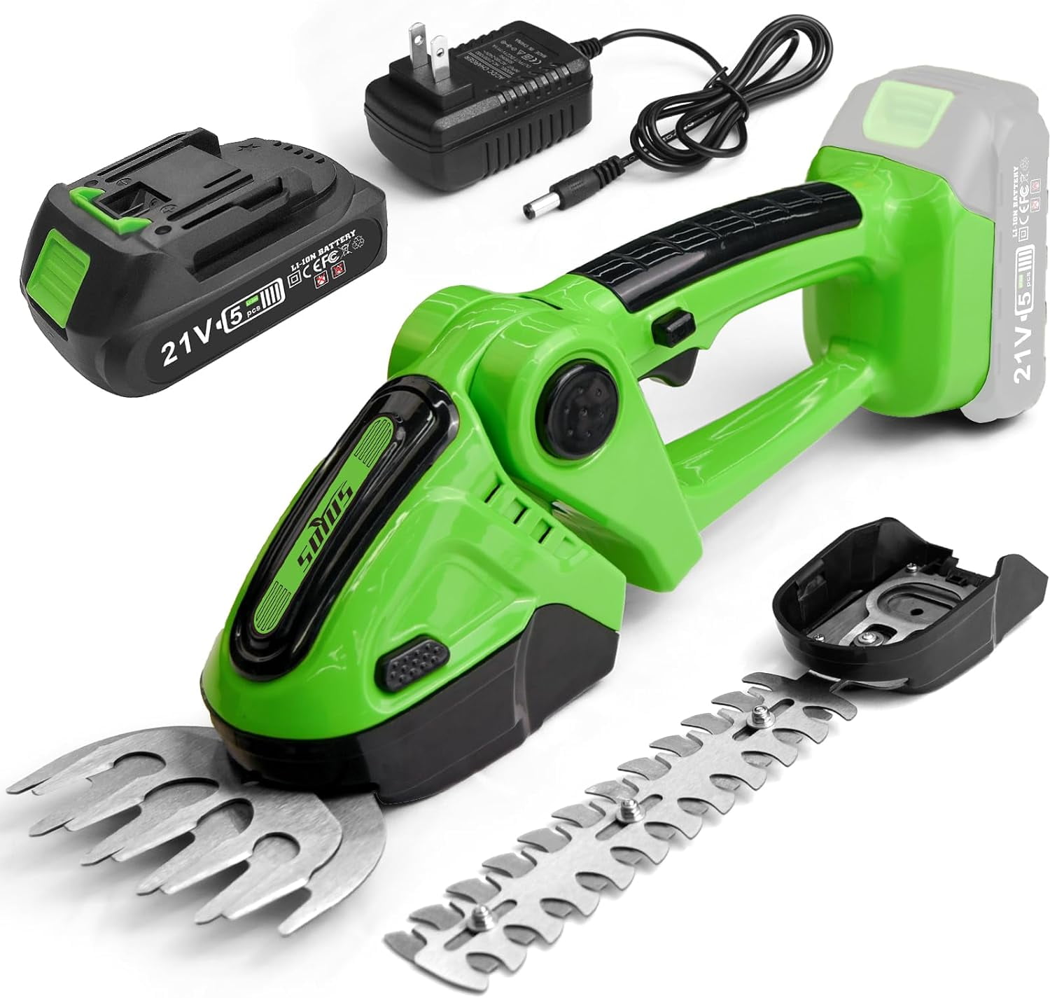 Sun Joe 2 in 1 Cordless Telescoping Grass Shear Hedge Trimmer 7.2 Volt Walmart