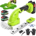 thumbnail image 1 of Cordless Hedge Trimmer, Electric Handheld Grass Shearwith 2000mAh Battery for Bush, Lawn, Patio, Garden, Yard, 1 of 8