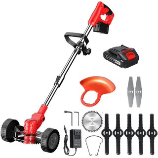 PowerSmart 40V MAX 13-Inch Cordless String Trimmer & Edger, 2-in-1  Adjustable Electric Weed Eater, 4.0Ah Battery and Charger Included  (DB2603RB)