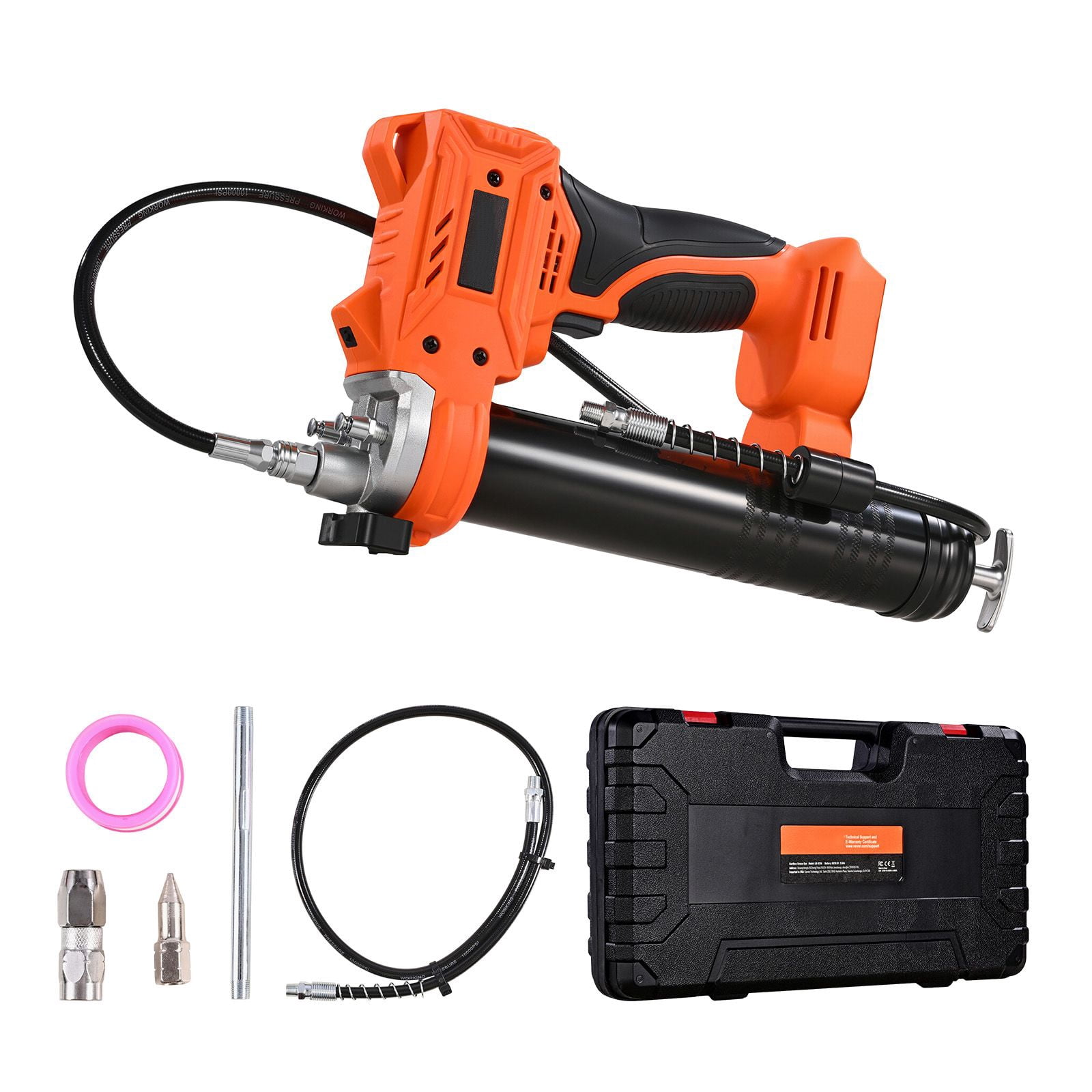 Heavy-Duty 20V Cordless Grease Gun with 80,000 PSI Max Pressure - Professional Cord-Free Operation (Tool Only)