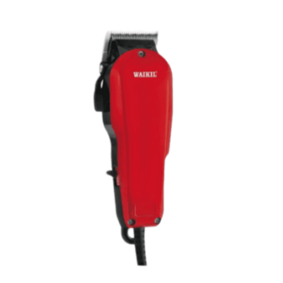 Cordless Hair Clipper, Ceramic Blade, Adjustable Lever Clipper & Trimmer Prepack (Matte Red)