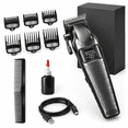 Cordless Hair Clippers Trimmer for Men, Gray, Adjustable Speeds ...