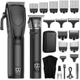 thumbnail image 1 of Hair Clippers & Beard Trimmer for Men, Cordless Rechargeable Haircut Clipper Kit with Adjustable Blade and LED Display, 1 of 11