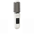 thumbnail image 1 of Cordless Hair Curling Brush Rechargeable Battery Portable Heated Straightening Curling Brush 3 Temperature Settings LCD Display, 1 of 8