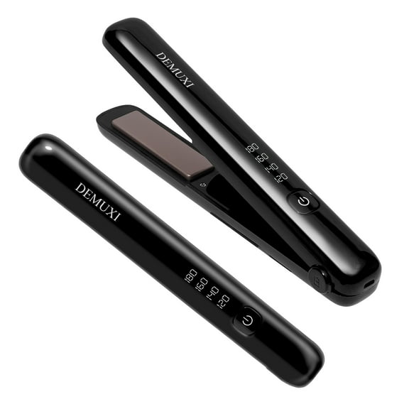 Cordless Hair Straightener, 2 in 1 Wireless Hair Straightener and Curler, Portable Travel Flat Iron 3800mAh Battery, 356/320/284/248F Modes,USB Rechargeable Suitable Cordless Flat Iron