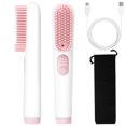 thumbnail image 1 of Cordless Hair Straightener Brush, Mini Portable Heated Brush for Travel, Ionic Hot Straightening Comb for Women, USB Rechargeable, Anti-Scald & Auto-Off, 1 of 5