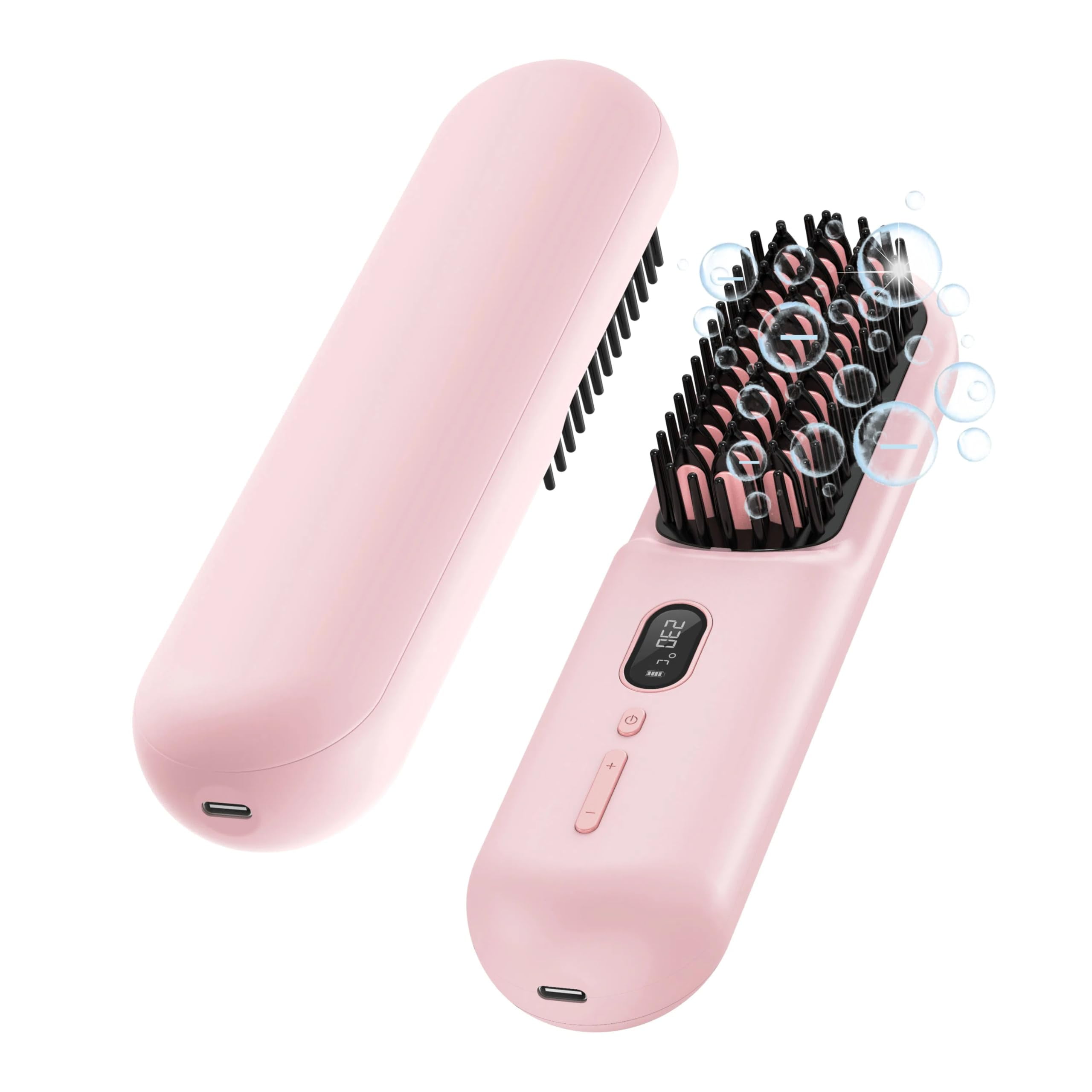 Glambrush Mini Hair Straightener,2-in-1 Mini Cordless Hair Straightener
