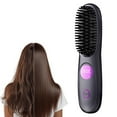 thumbnail image 1 of Cordless Hair Straightener Brush – Portable Ionic Hot Comb, Mini Travel Hair Straightening Brush for Women, Lightweight for Home Or On-The-Go Styling, 1 of 7
